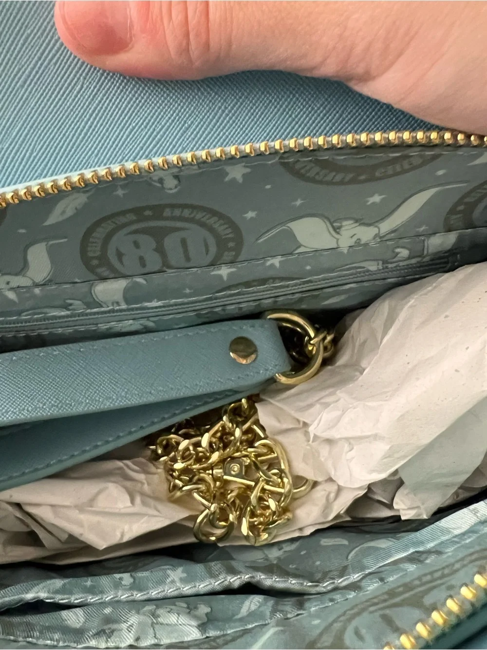 Loungefly 80th Anniversary Dumbo Train Car Crossbody Bag + Zip-Around Wallet